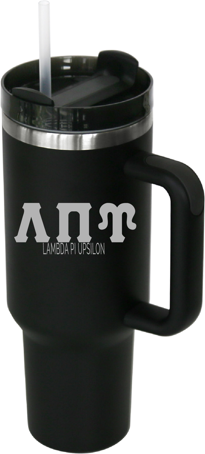 Lambda Pi Upsilon Lettered 40oz Tumblers