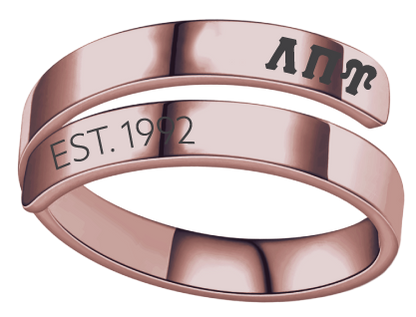 Lambda Pi Upsilon Year and Letters Rings
