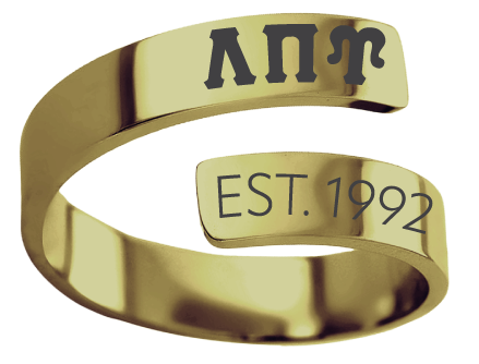 Lambda Pi Upsilon Year and Letters Rings