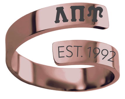 Lambda Pi Upsilon Year and Letters Rings