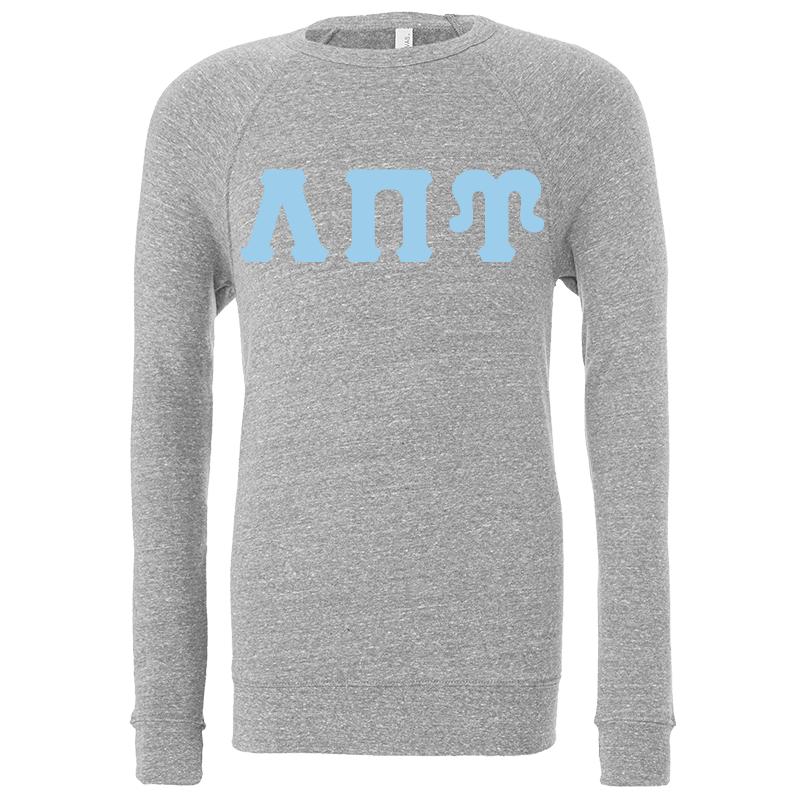 Lambda Sigma Upsilon Lettered Crewneck Sweatshirts