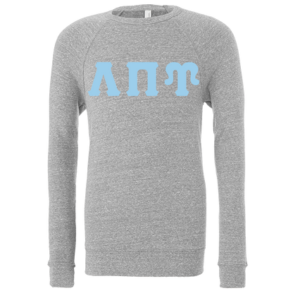 Lambda Sigma Upsilon Lettered Crewneck Sweatshirts