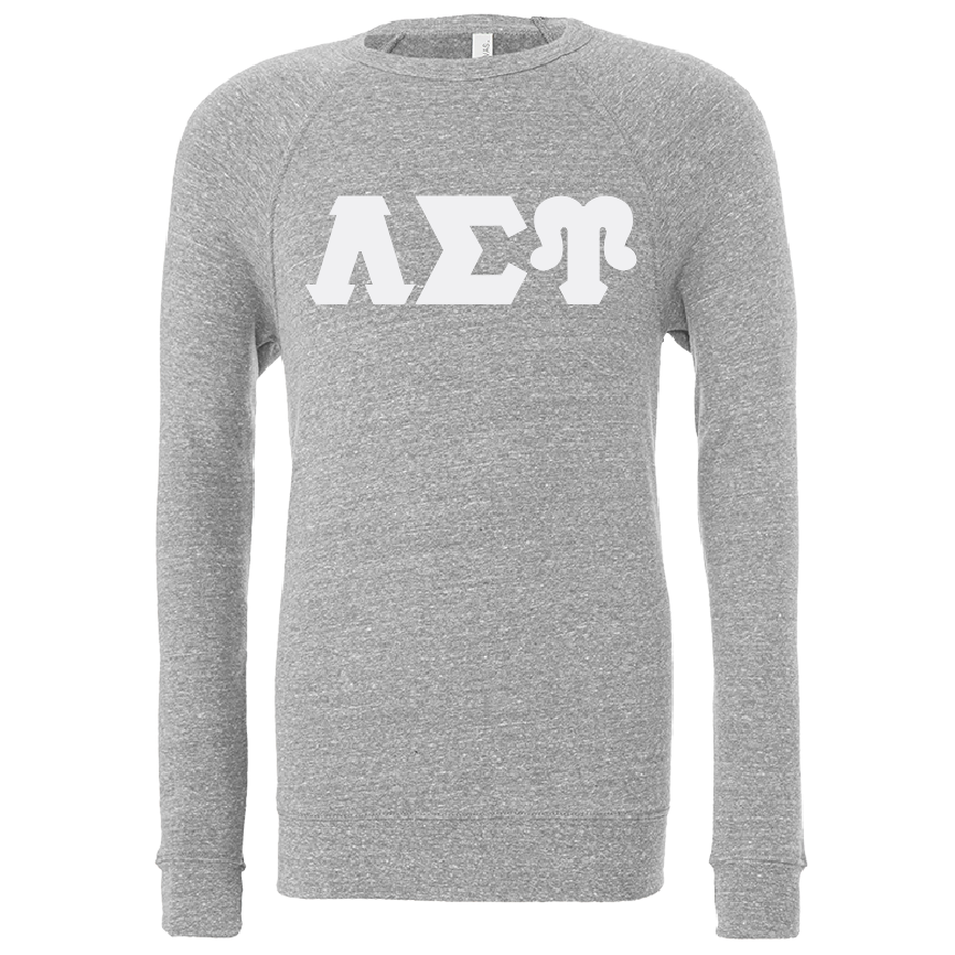 Lambda Sigma Upsilon Lettered Crewneck Sweatshirts