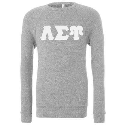 Lambda Sigma Upsilon Lettered Crewneck Sweatshirts