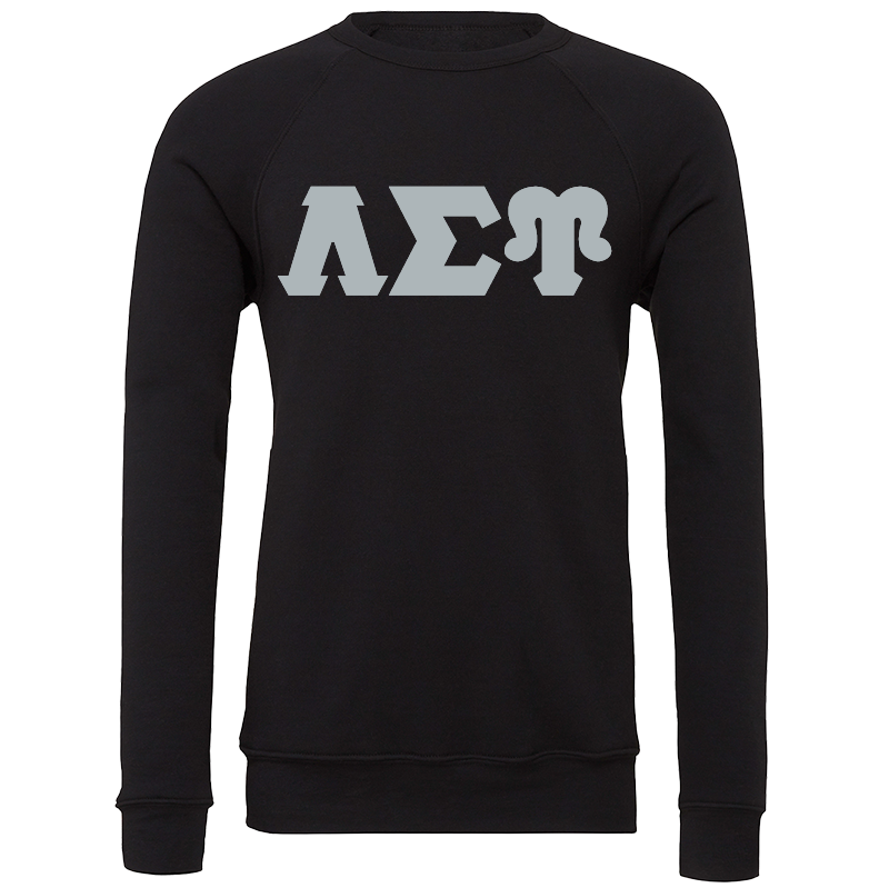 Lambda Sigma Upsilon Lettered Crewneck Sweatshirts