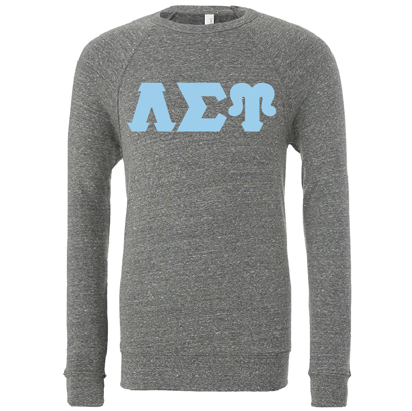 Lambda Sigma Upsilon Lettered Crewneck Sweatshirts