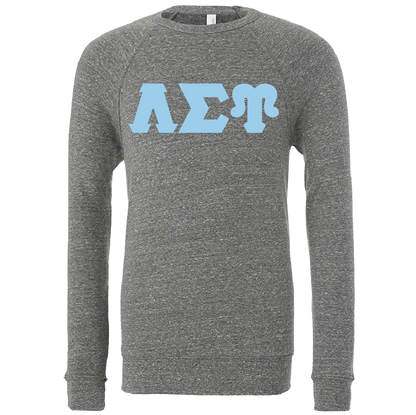 Lambda Sigma Upsilon Lettered Crewneck Sweatshirts