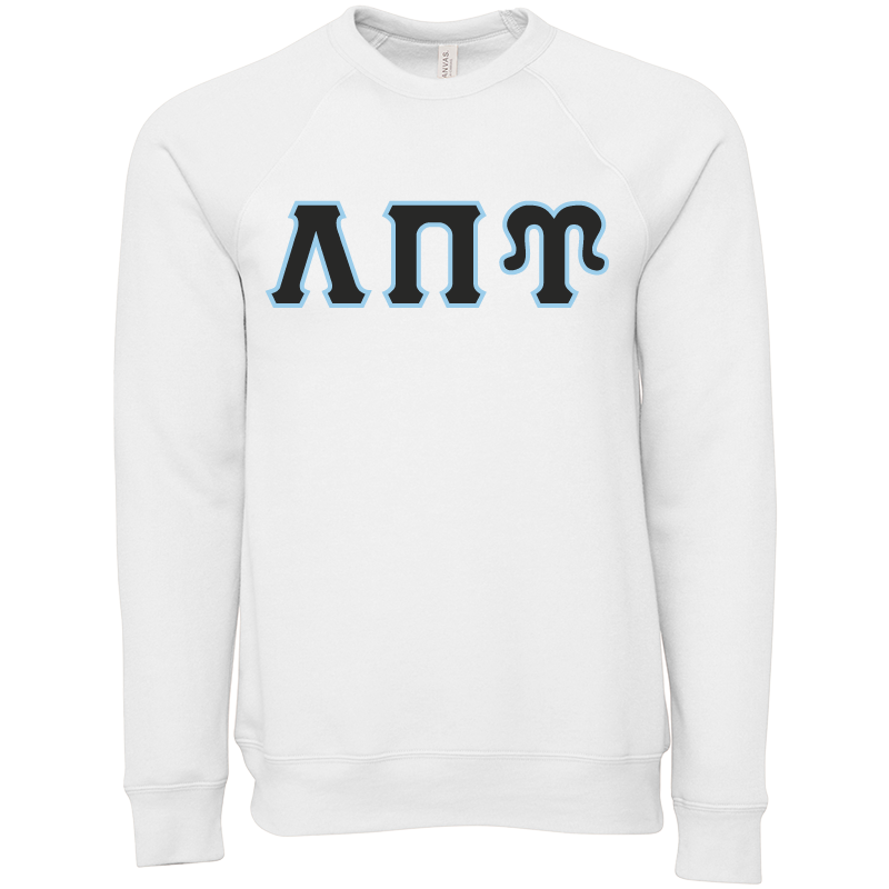 Lambda Sigma Upsilon Lettered Crewneck Sweatshirts