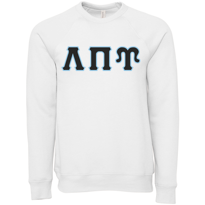 Lambda Sigma Upsilon Lettered Crewneck Sweatshirts