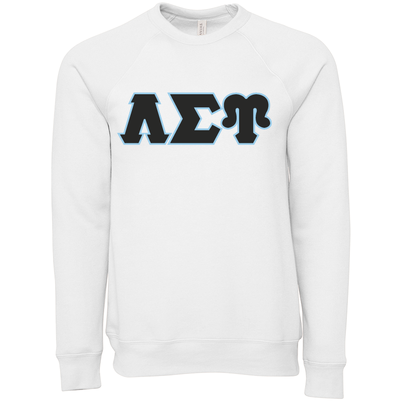 Lambda Sigma Upsilon Lettered Crewneck Sweatshirts