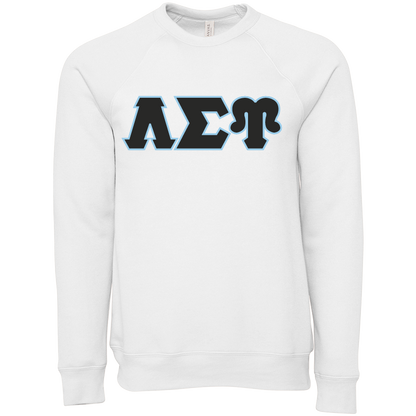 Lambda Sigma Upsilon Lettered Crewneck Sweatshirts