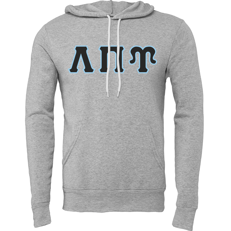 Lambda Sigma Upsilon Lettered Hooded Sweatshirts