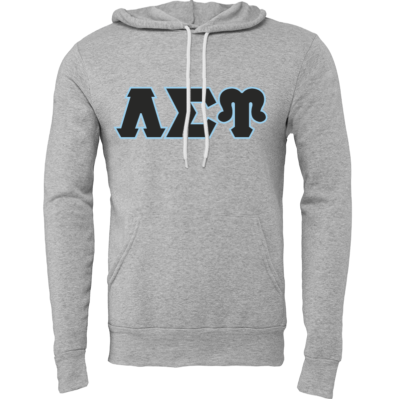 Lambda Sigma Upsilon Lettered Hooded Sweatshirts