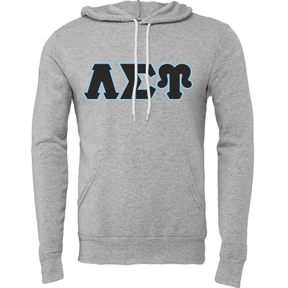 Lambda Sigma Upsilon Lettered Hooded Sweatshirts