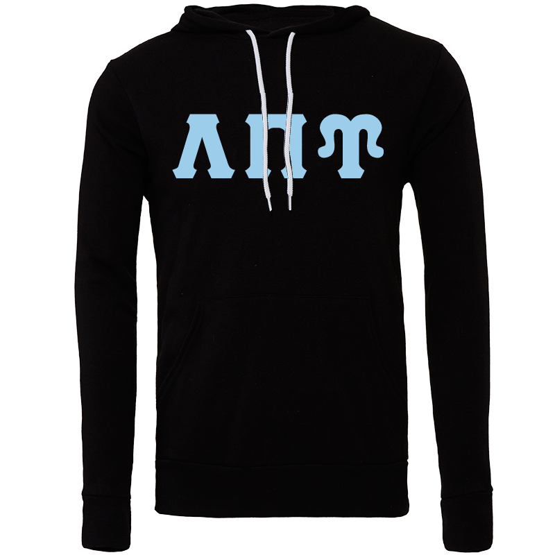 Lambda Sigma Upsilon Lettered Hooded Sweatshirts