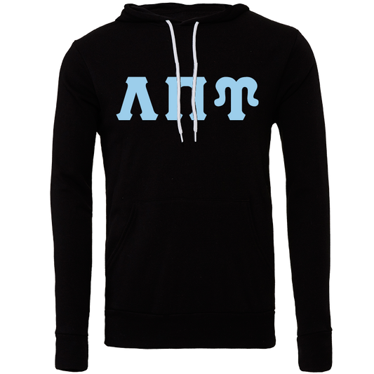 Lambda Sigma Upsilon Lettered Hooded Sweatshirts