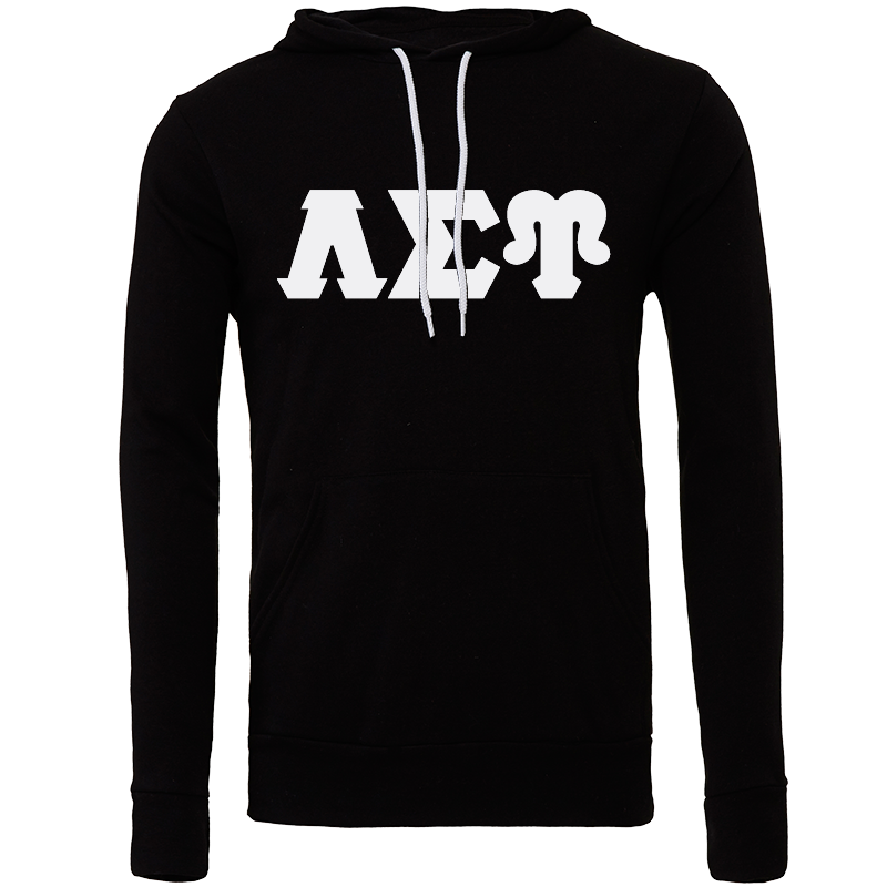 Lambda Sigma Upsilon Lettered Hooded Sweatshirts