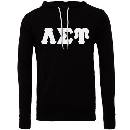 Lambda Sigma Upsilon Lettered Hooded Sweatshirts