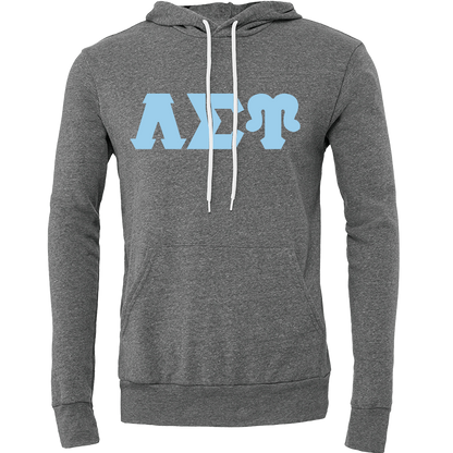 Lambda Sigma Upsilon Lettered Hooded Sweatshirts