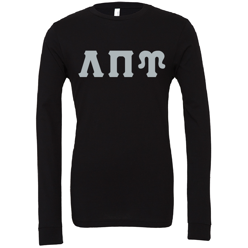 Lambda Sigma Upsilon Lettered Long Sleeve T-Shirts