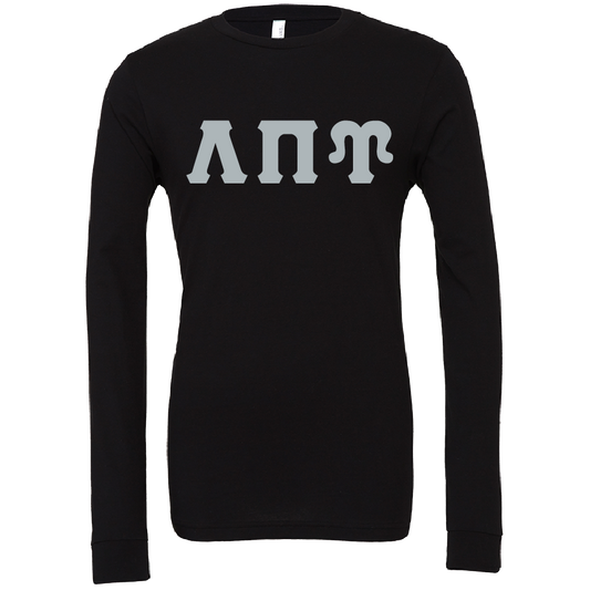 Lambda Sigma Upsilon Lettered Long Sleeve T-Shirts