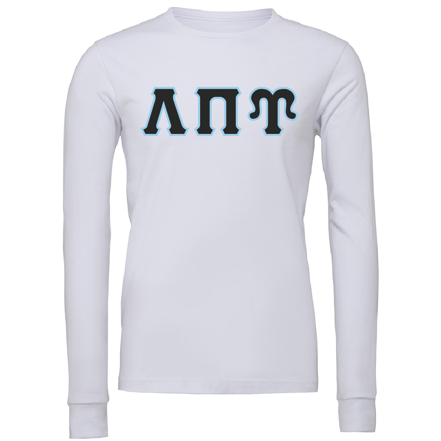 Lambda Sigma Upsilon Lettered Long Sleeve T-Shirts