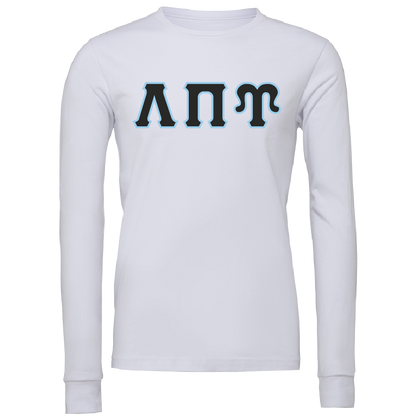 Lambda Sigma Upsilon Lettered Long Sleeve T-Shirts