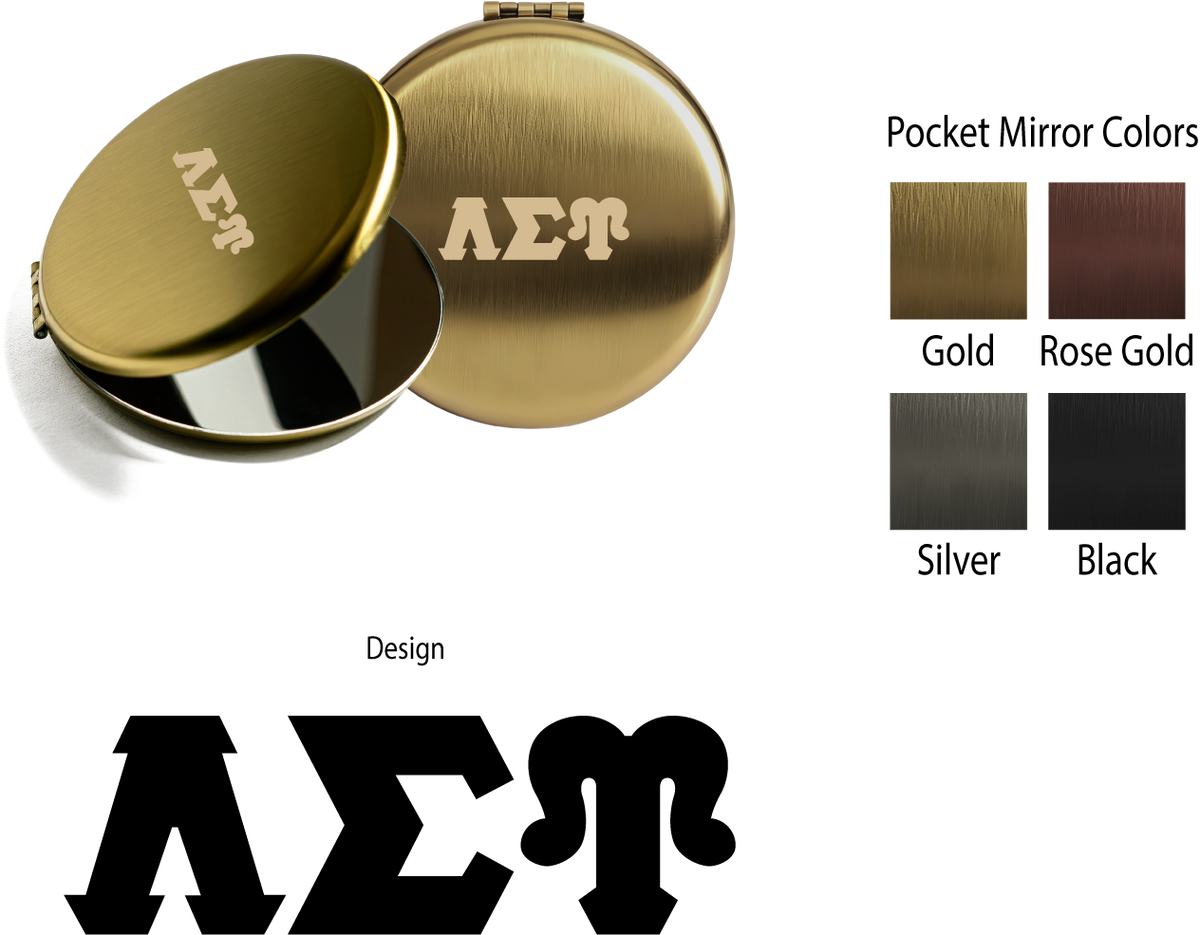 Lambda Sigma Upsilon Lettered Pocket Mirrors