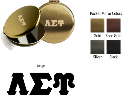 Lambda Sigma Upsilon Lettered Pocket Mirrors