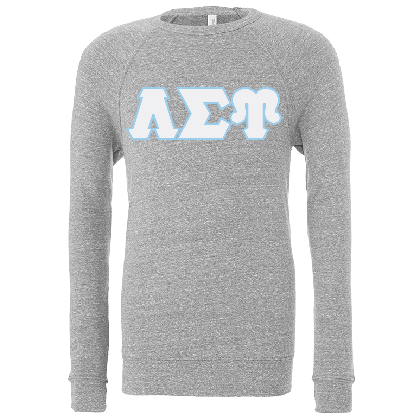 Lambda Sigma Upsilon Lettered Crewneck Sweatshirts