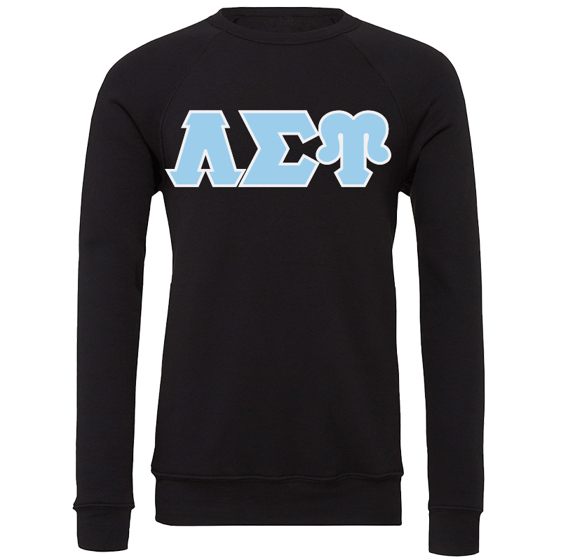 Lambda Sigma Upsilon Lettered Crewneck Sweatshirts