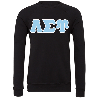 Lambda Sigma Upsilon Lettered Crewneck Sweatshirts