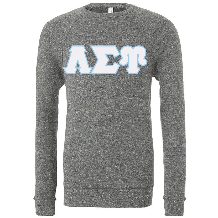 Lambda Sigma Upsilon Lettered Crewneck Sweatshirts