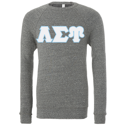 Lambda Sigma Upsilon Lettered Crewneck Sweatshirts