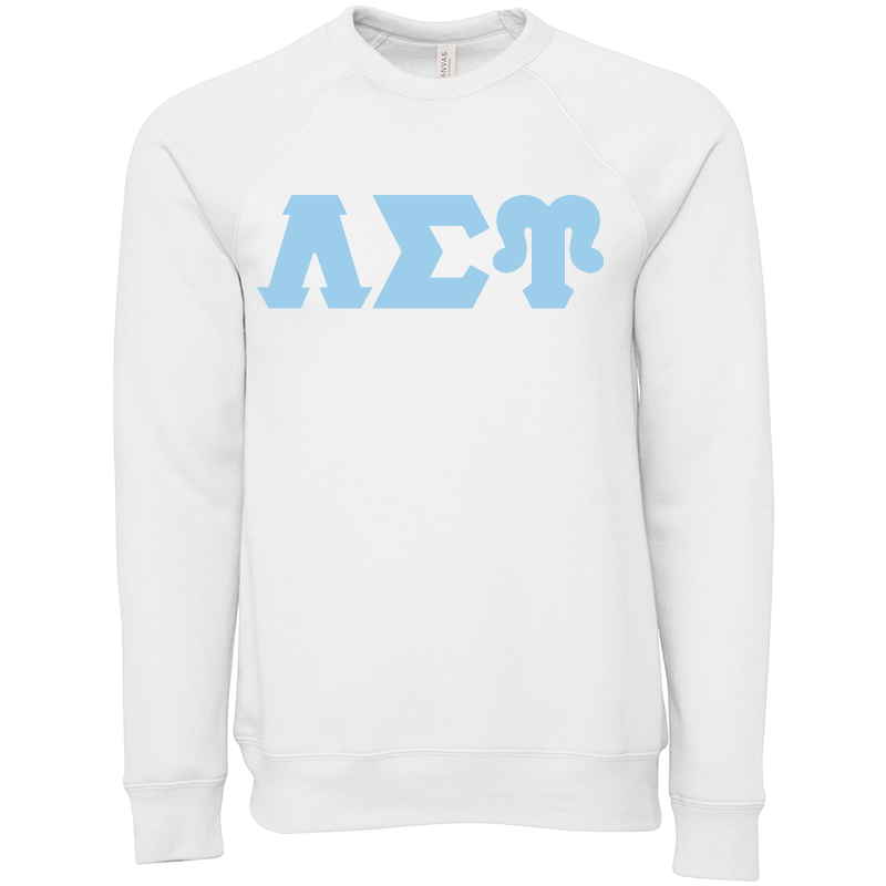 Lambda Sigma Upsilon Lettered Crewneck Sweatshirts