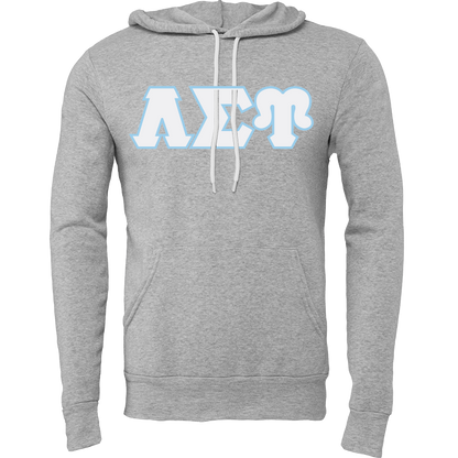 Lambda Sigma Upsilon Embroidered Lettered Hooded Sweatshirts