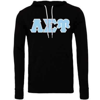 Lambda Sigma Upsilon Embroidered Lettered Hooded Sweatshirts