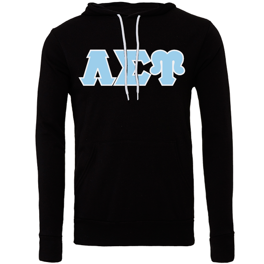 Lambda Sigma Upsilon Embroidered Lettered Hooded Sweatshirts