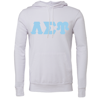 Lambda Sigma Upsilon Embroidered Lettered Hooded Sweatshirts