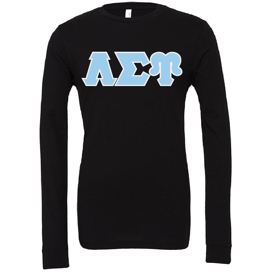 Lambda Sigma Upsilon Lettered Long Sleeve T-Shirts