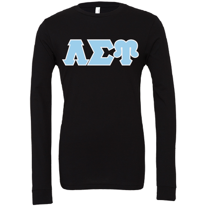 Lambda Sigma Upsilon Lettered Long Sleeve T-Shirts