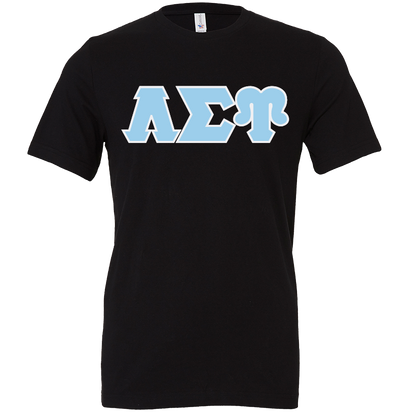 Lambda Sigma Upsilon Lettered Short Sleeve T-Shirts