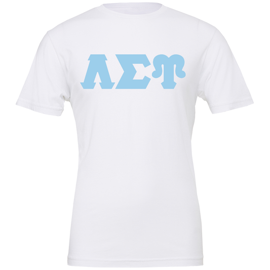 Lambda Sigma Upsilon Lettered Short Sleeve T-Shirts