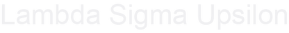 Lambda Sigma Upsilon Stickers
