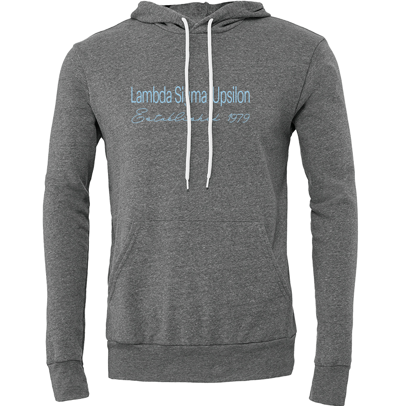 Lambda Sigma Upsilon Embroidered Printed Name Hooded Sweatshirts