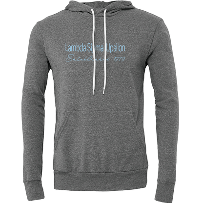 Lambda Sigma Upsilon Embroidered Printed Name Hooded Sweatshirts