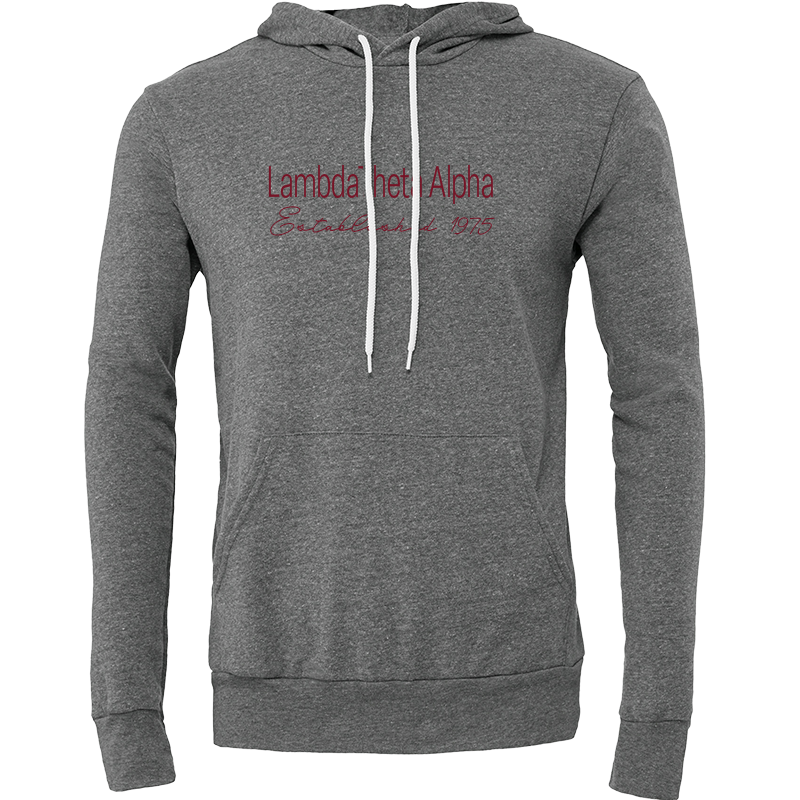 Lambda Theta Alpha Embroidered Printed Name Hooded Sweatshirts