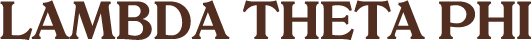Text 'LAMBDA THETA PHI' in a decorative font on a plain background