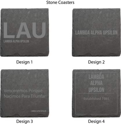 Lambda Alpha Upsilon Stone Coasters - 4-Pack