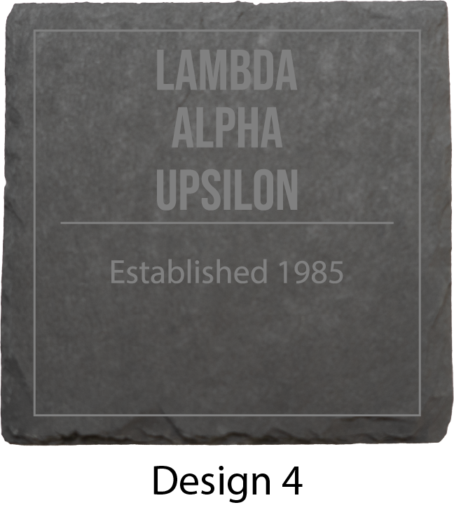 Lambda Alpha Upsilon Stone Coasters - 4-Pack